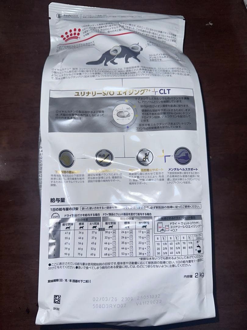 ユリナリーS/Oエイジング7+ 猫用