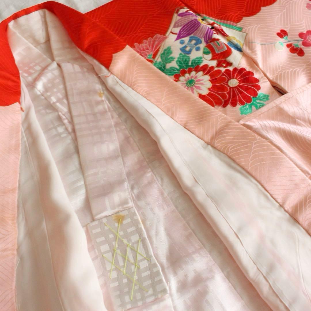 七五三 3歳 女の子 子供 正絹 着物 被布 セット