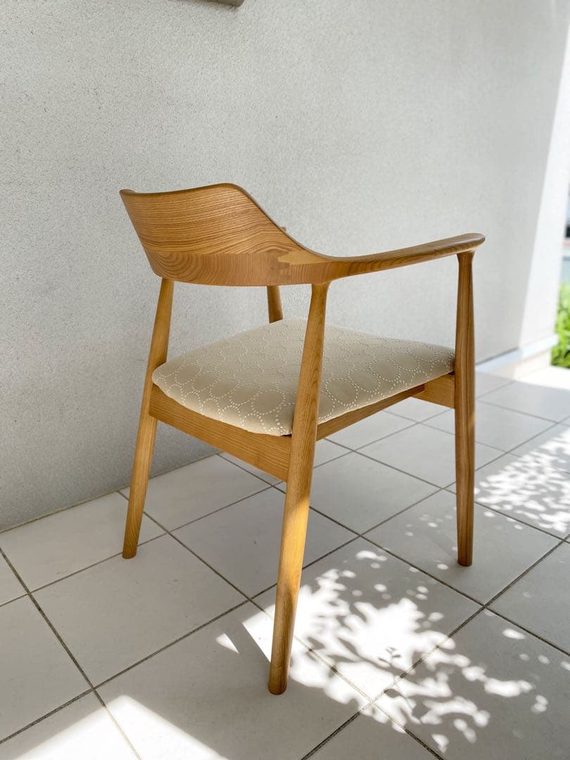 ミナペルホネン タンバリン dop エクリュ ダイニングチェア　ハンドメイド