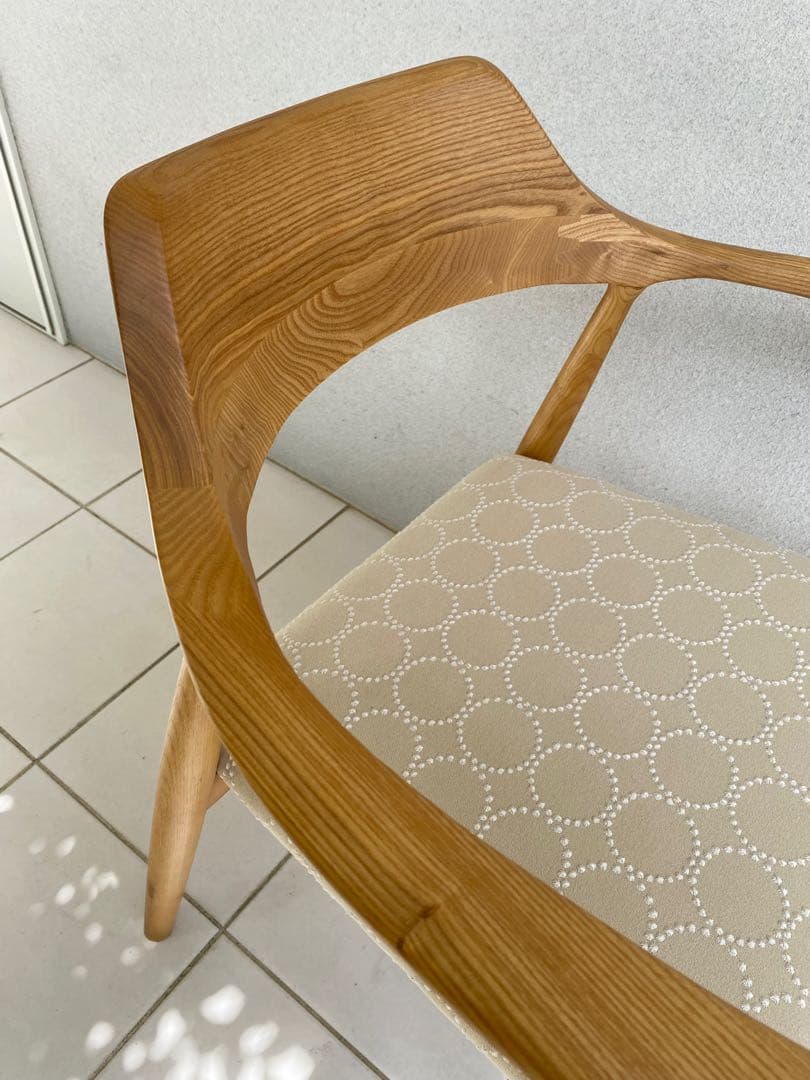 ミナペルホネン タンバリン dop エクリュ ダイニングチェア　ハンドメイド