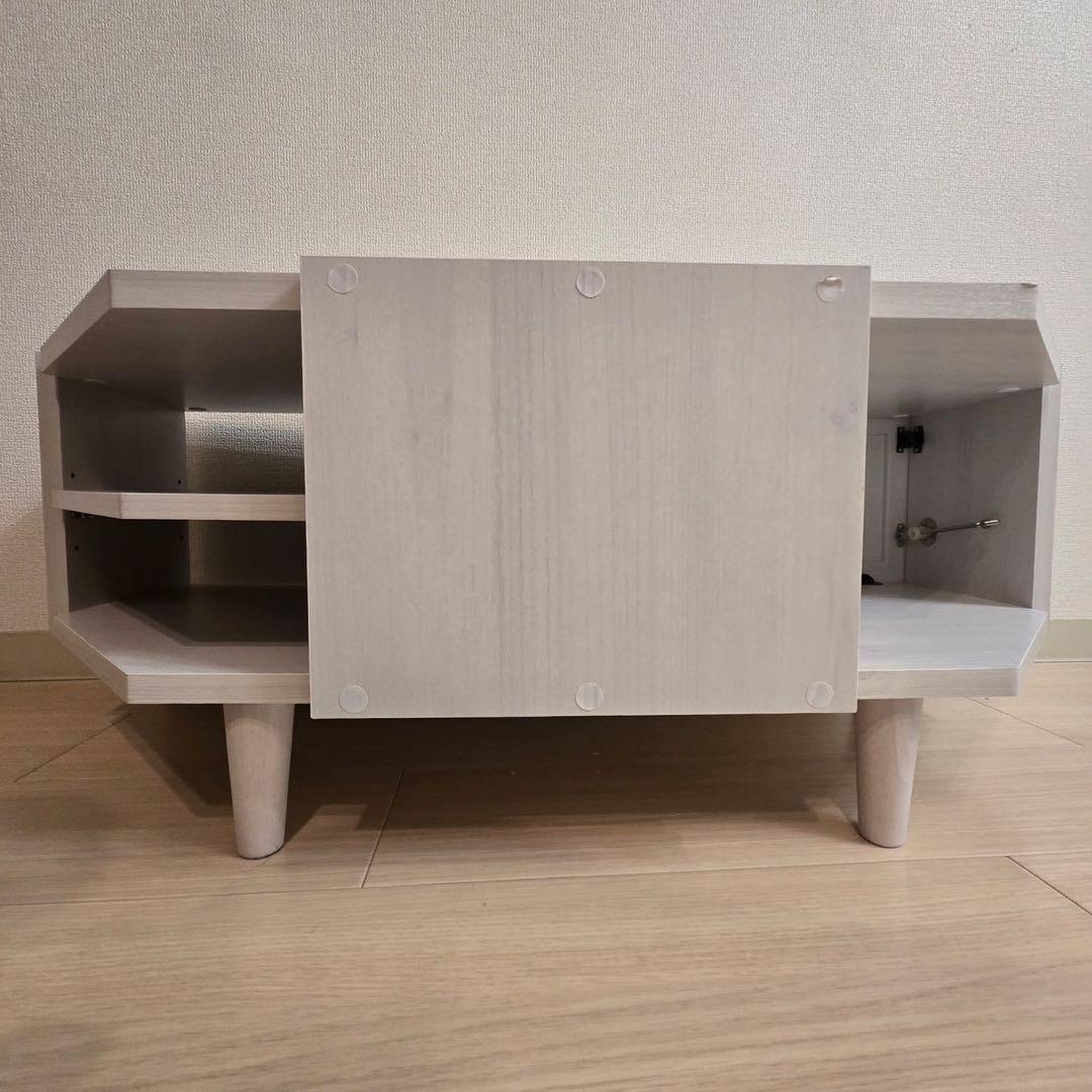 ローボード テレビボード ホワイト 90cm コーナー LU90CTV 佐藤産業