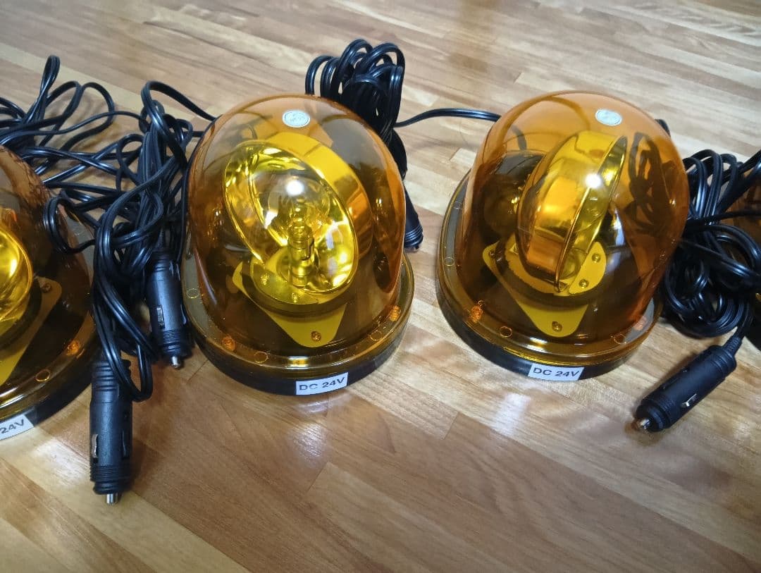 オレンジ回転灯 DC 24V 5個セット