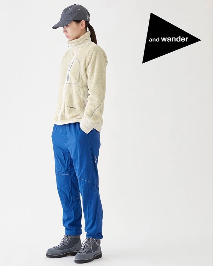 【完売】and wander アンドワンダー Wウィーブウィンディパンツ