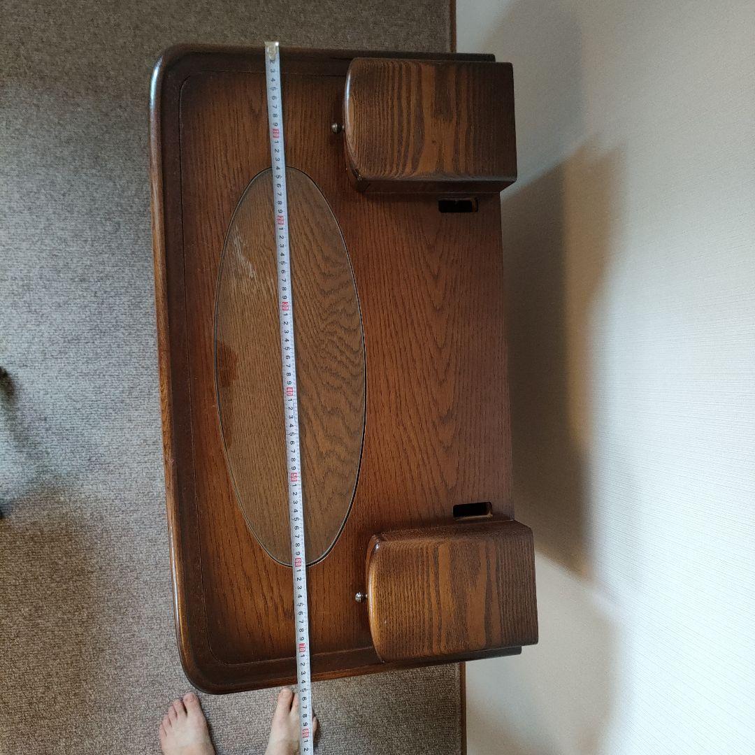 クラシック木製文机と椅子セット