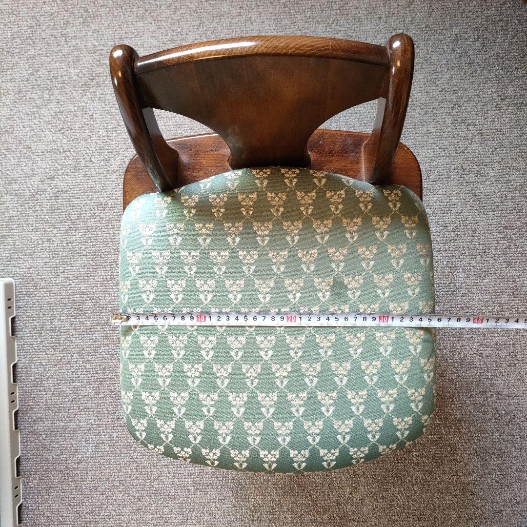 クラシック木製文机と椅子セット