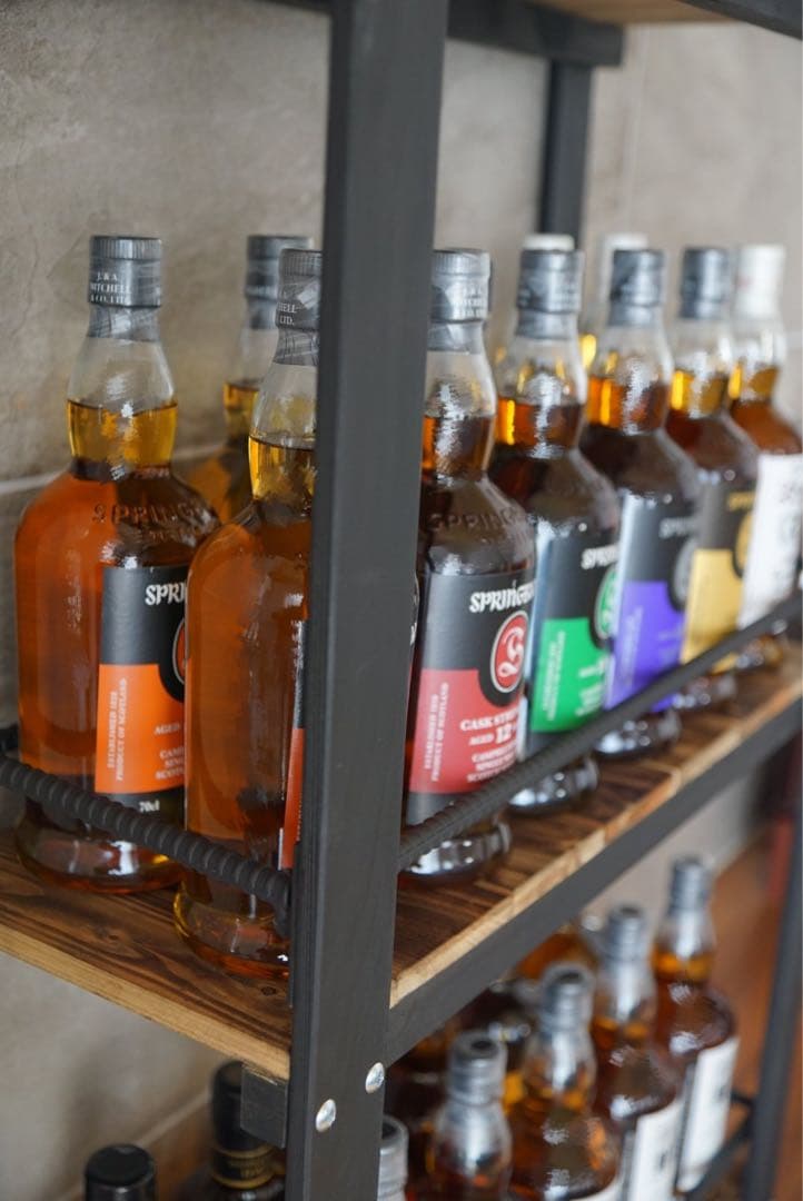 ウィスキーラック　男前インテリア　棚　ハンドメイド　お酒　ウィスキー