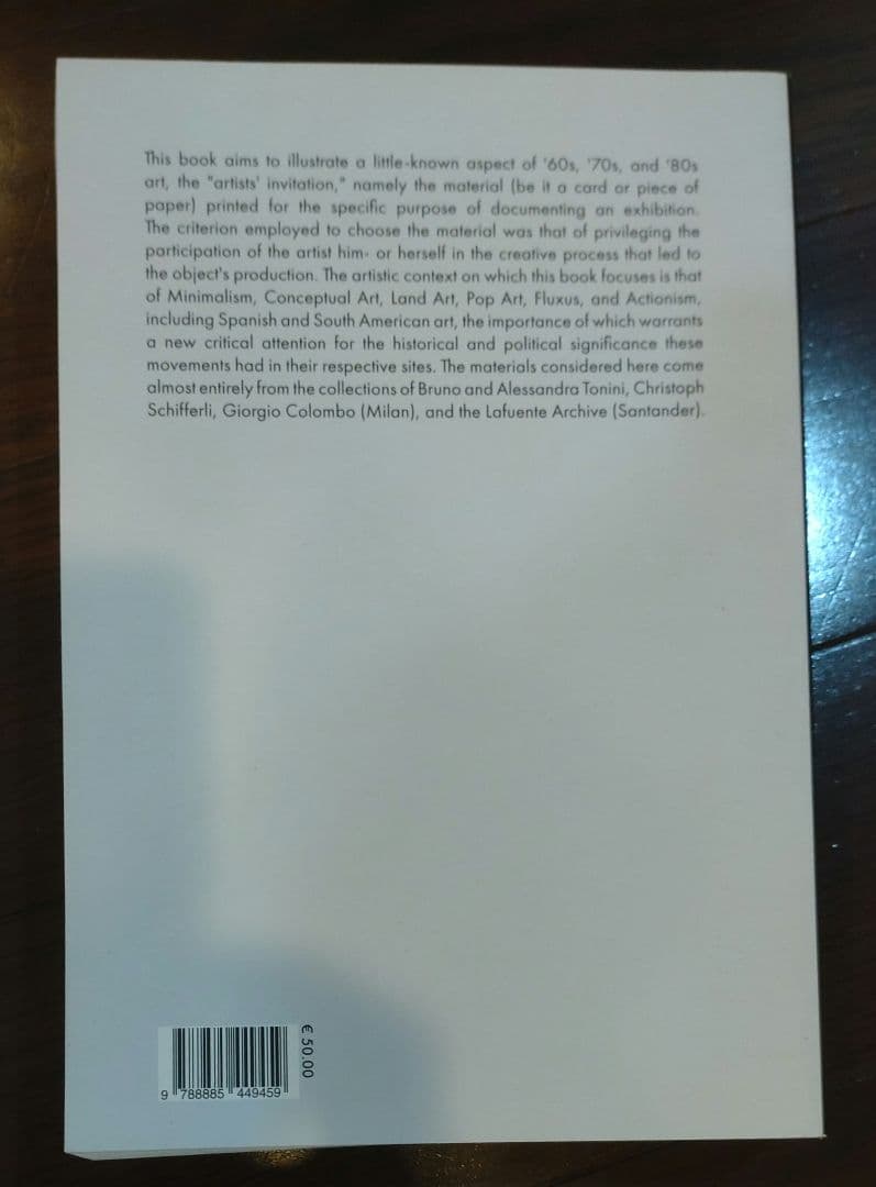 アート・デザイン・音楽 ARTISTS' INVITATIONS 1965-1985