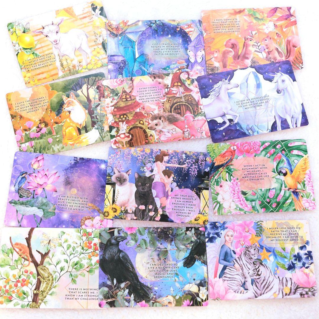 新品 ピンクエッジ♡アニマルオーラ錬金術 オラクルカード 全47枚