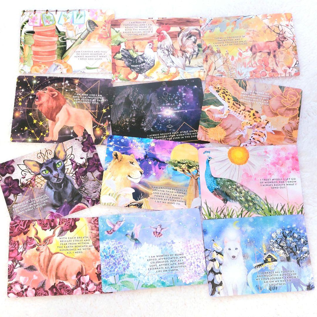 新品 ピンクエッジ♡アニマルオーラ錬金術 オラクルカード 全47枚