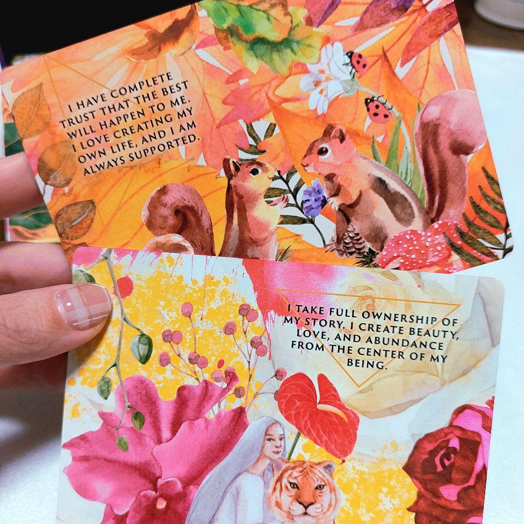 新品 ピンクエッジ♡アニマルオーラ錬金術 オラクルカード 全47枚