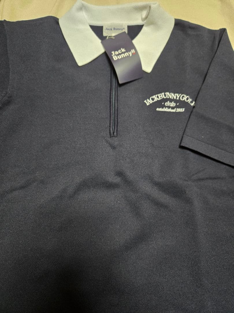 ネイビー　LL　サイズ　6 ジャックバニー　ハーフジップシャツ　ゴルフウェア