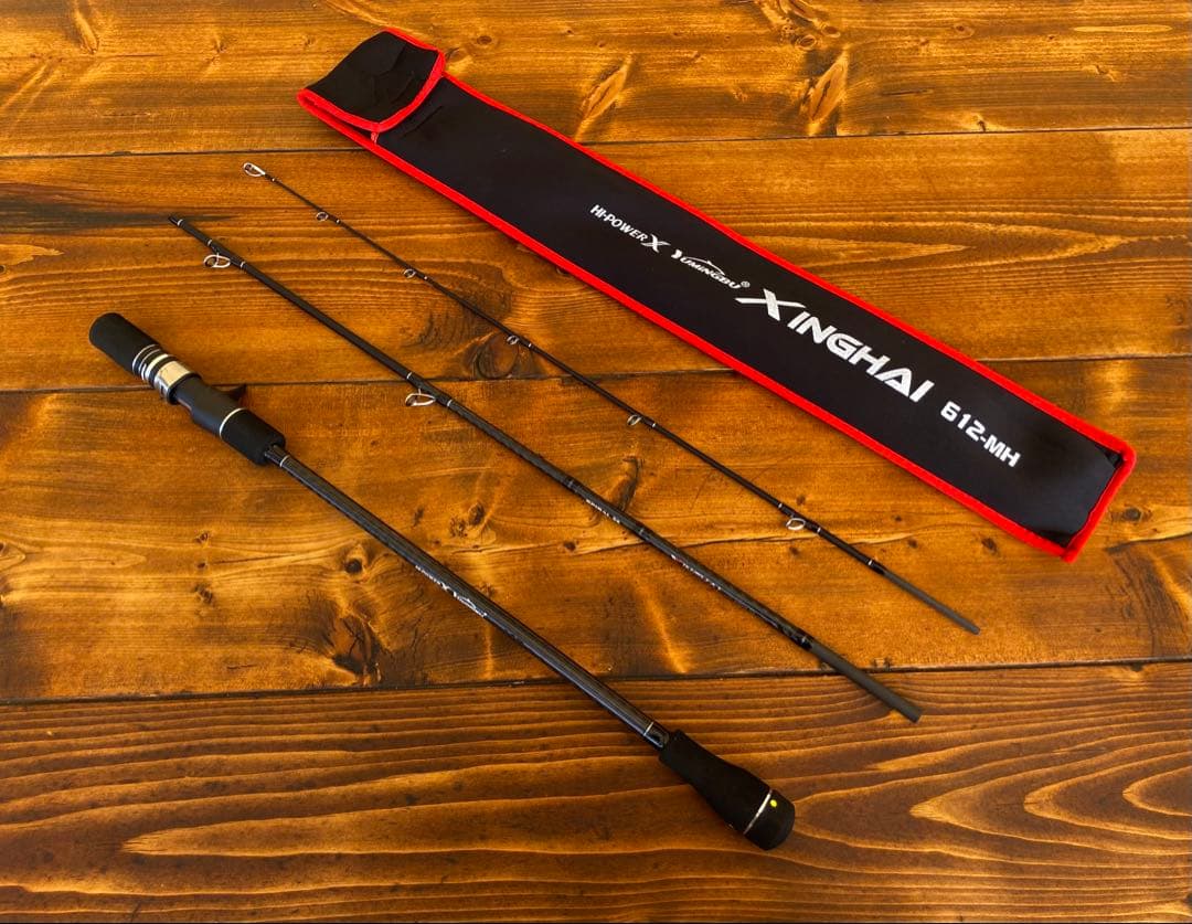 ジギングロッド　3ピースパックロッド　スロージギング　タイラバ　イカメタル　MH