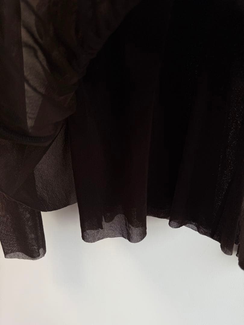 美品 Jean Paul GAULTIER パワーネットトップス ブラウン