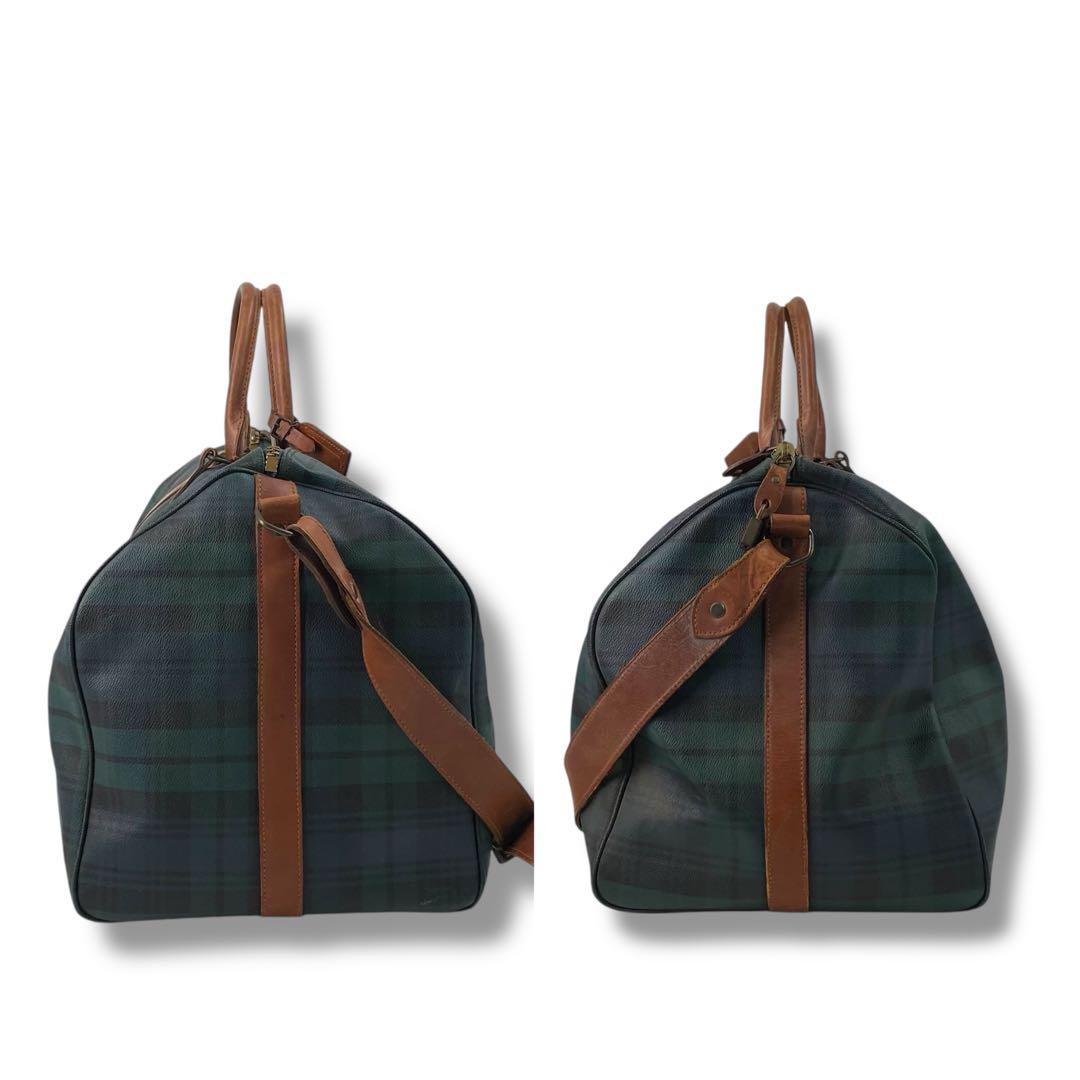 Vintage Polo Ralph Lauren チェック柄 ボストンバッグ