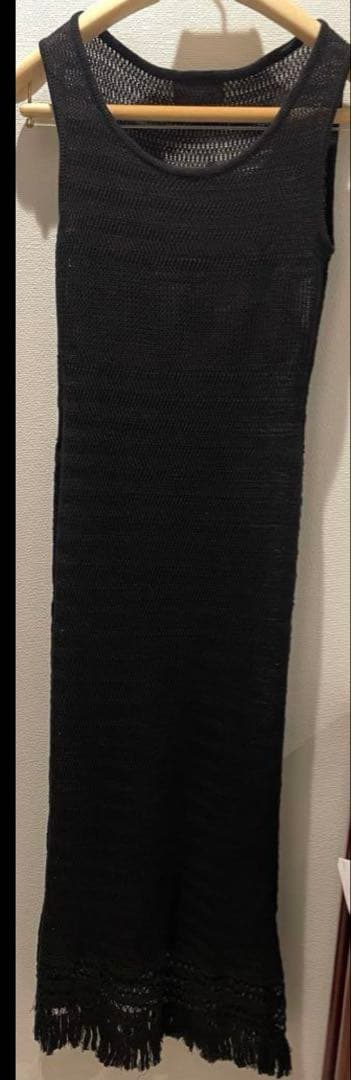 FENDI製の100%リネン素材ロングワンピース 40 ペチコート付き