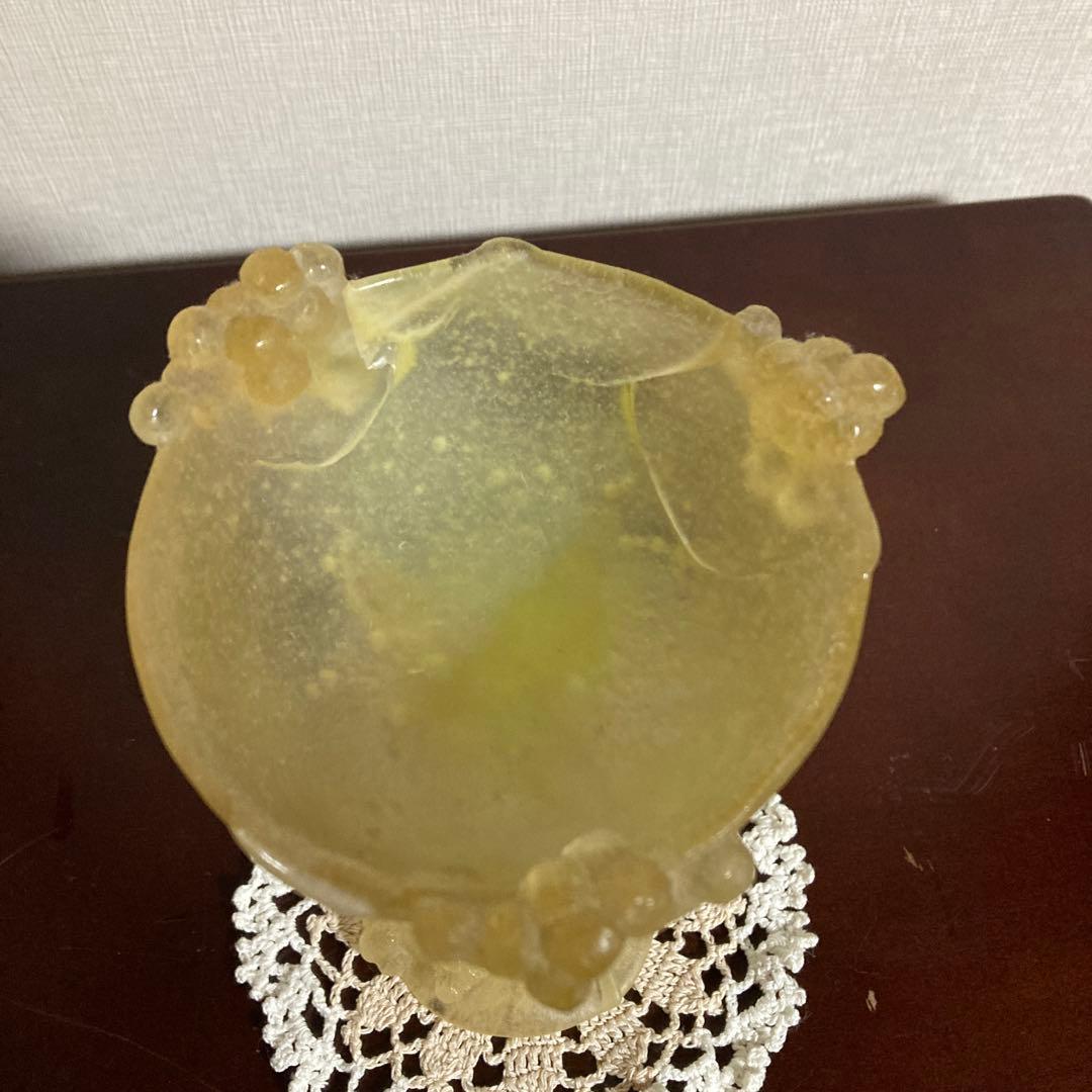 【ドーム（Daum）】高脚 ガラス/ボウル「ミモザ」シリーズ コンポート