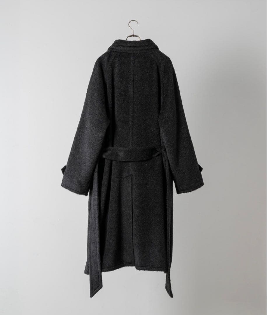 soerte ウールブレンドシャギーオーバーコート　3