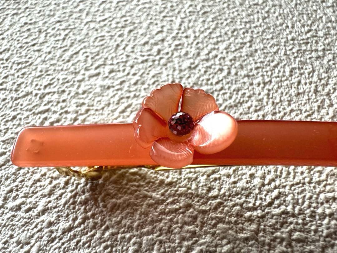 アレクサンドルドゥパリ フラワーデザイン バレッタ　ピンク