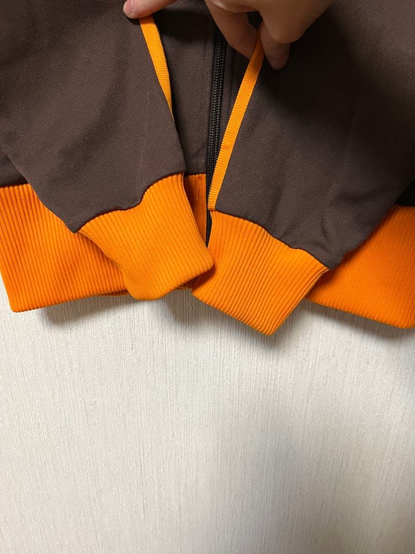 Adidasアディダストラックジャケットジャージ OT　ブラウン×オレンジ