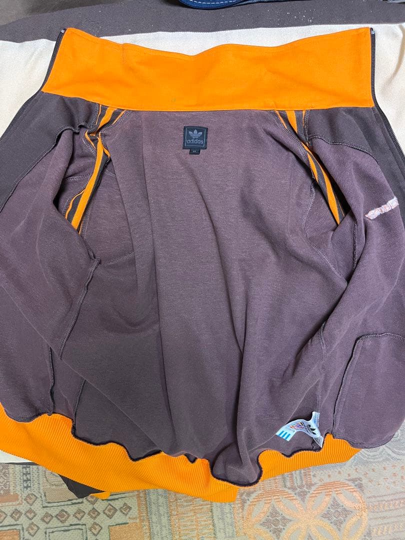 Adidasアディダストラックジャケットジャージ OT　ブラウン×オレンジ