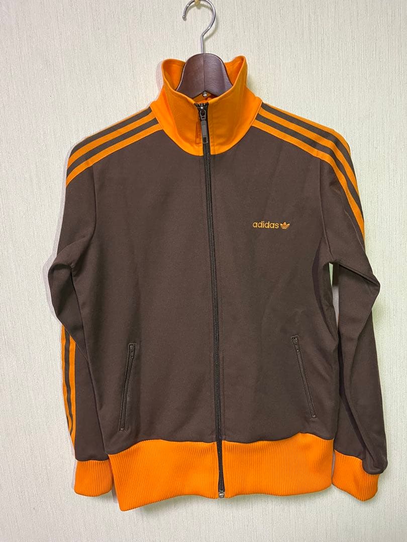 Adidasアディダストラックジャケットジャージ OT　ブラウン×オレンジ