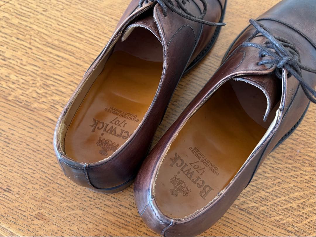 再値下げ‼️美品‼️ バーウィック 3739 ブラウン25cm Berwick