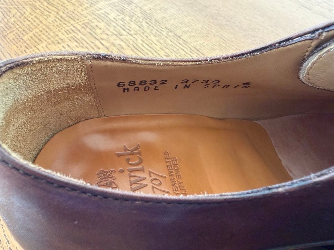 再値下げ‼️美品‼️ バーウィック 3739 ブラウン25cm Berwick