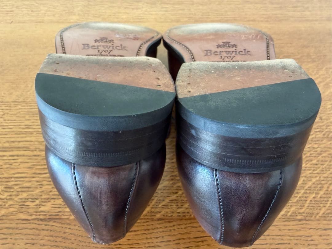 再値下げ‼️美品‼️ バーウィック 3739 ブラウン25cm Berwick