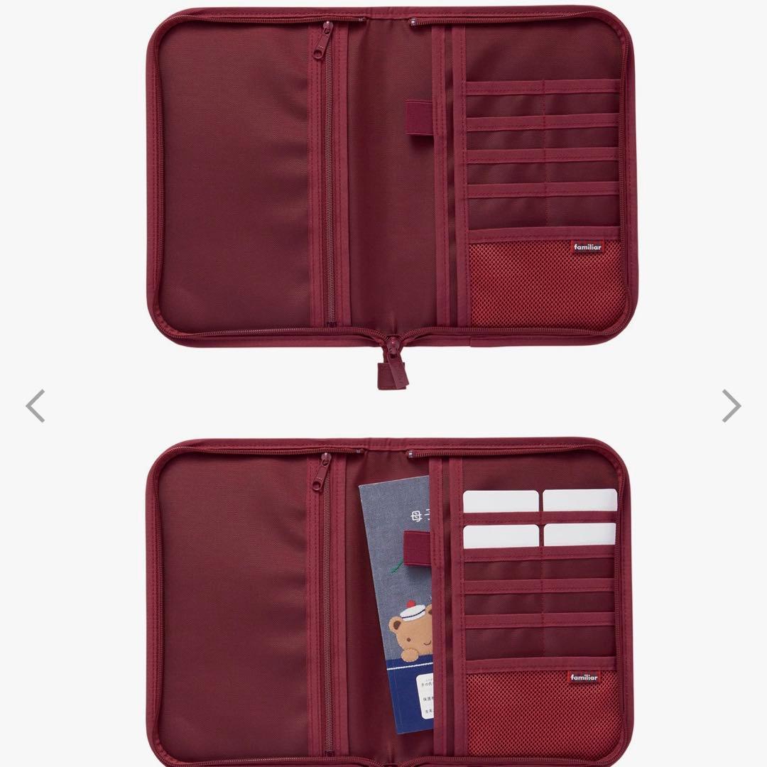 美品　familiar 母子手帳ケース002 ネイビー 青　リバティ　花柄　完売