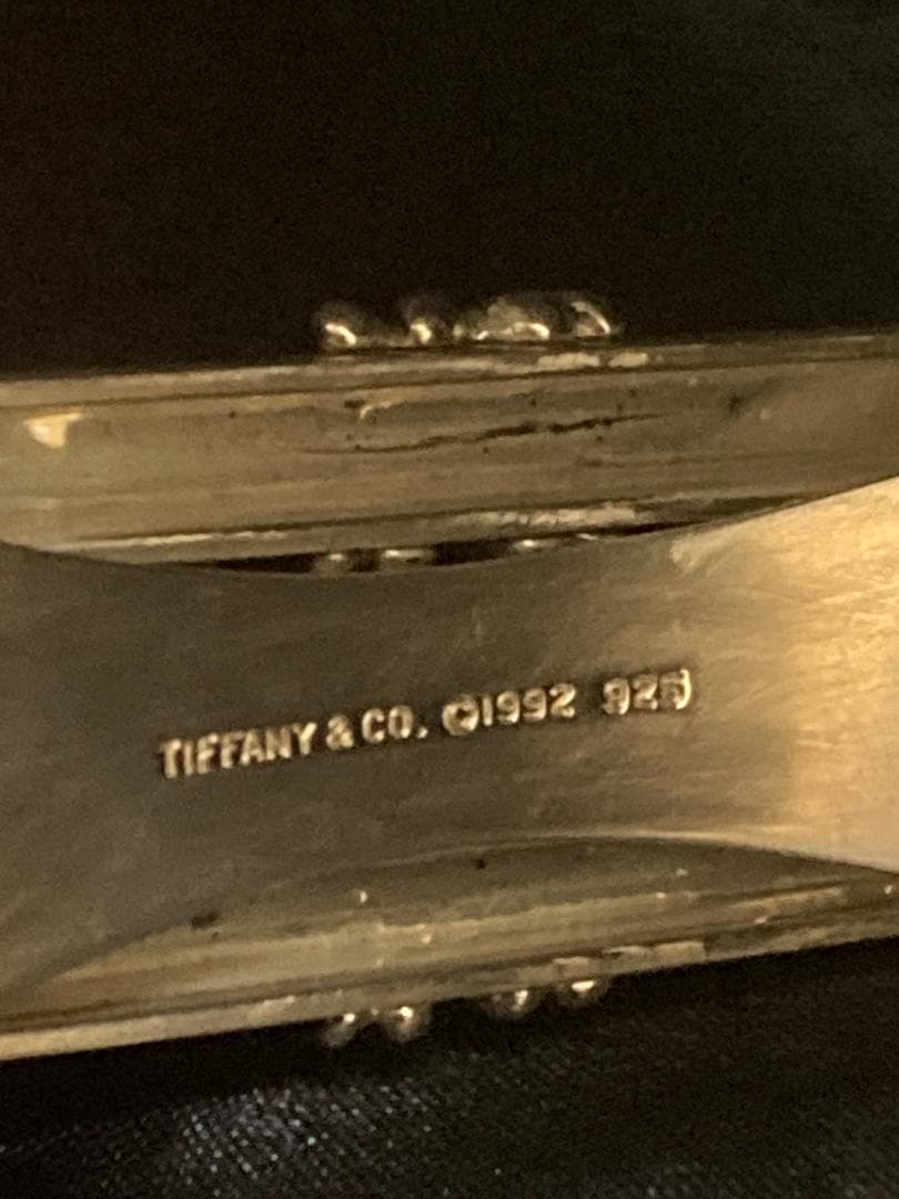 美品 ティファニー マネークリップ ダブル シグネチャー SV925 1992