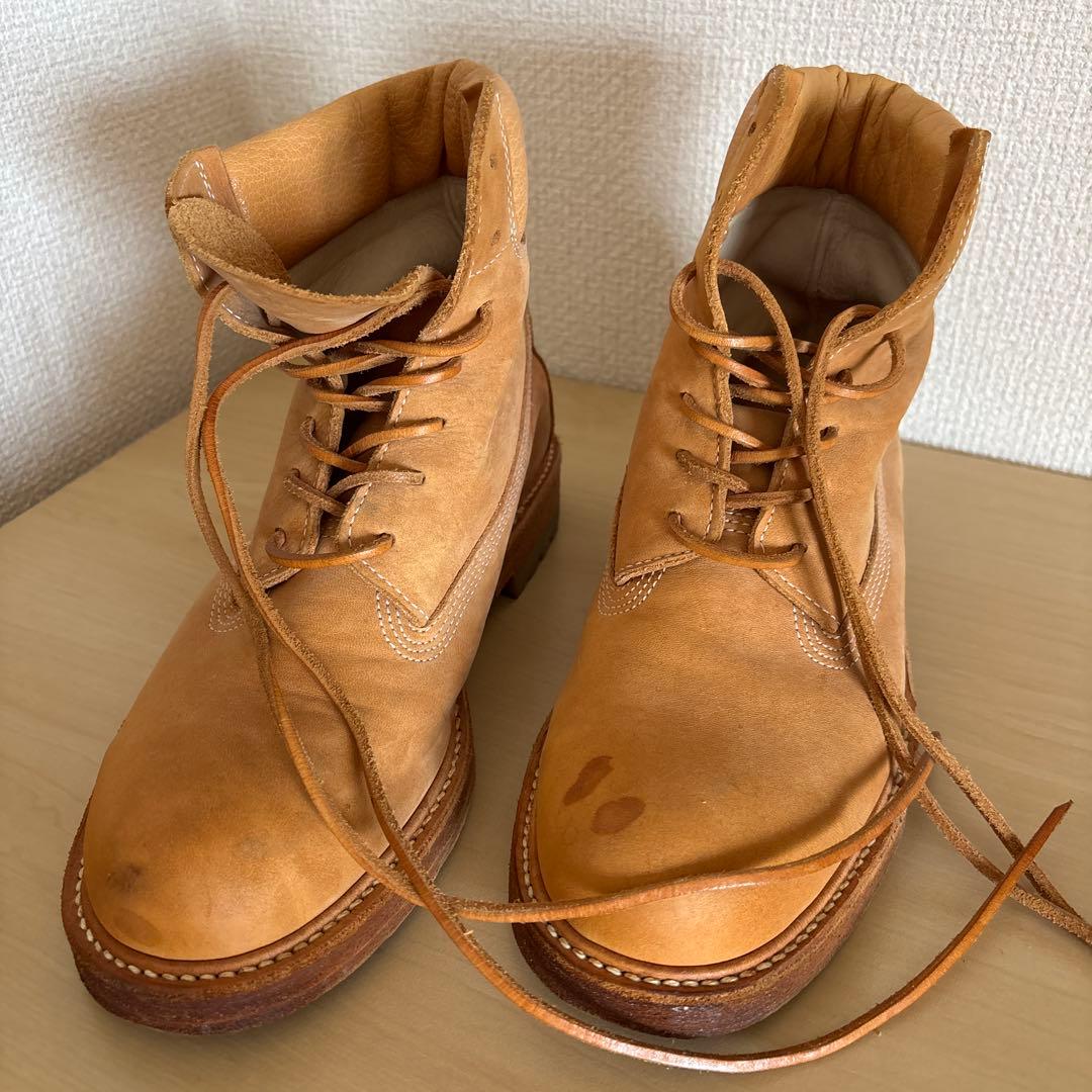 ヌメ革　レザー ハイカットブーツ　エンダースキーマ