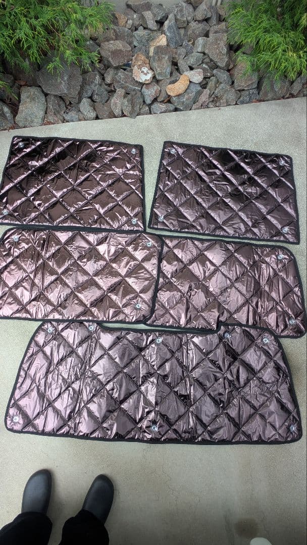 ランドクルーザー 80系 マルチシェード・ブラッキー/グレー リア　5枚セット