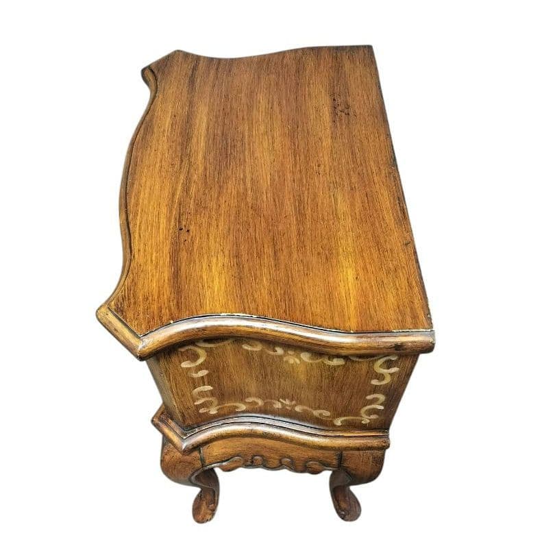 猫脚 チェスト2段 アンティーク ナイトテーブル/サイドテーブル/花台 猫足