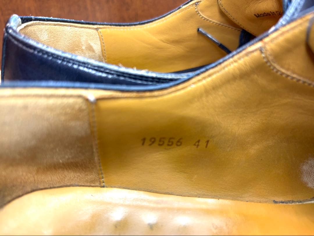 美品MAGNANNI マグナーニEU41(26) ストレートチップ鏡面磨