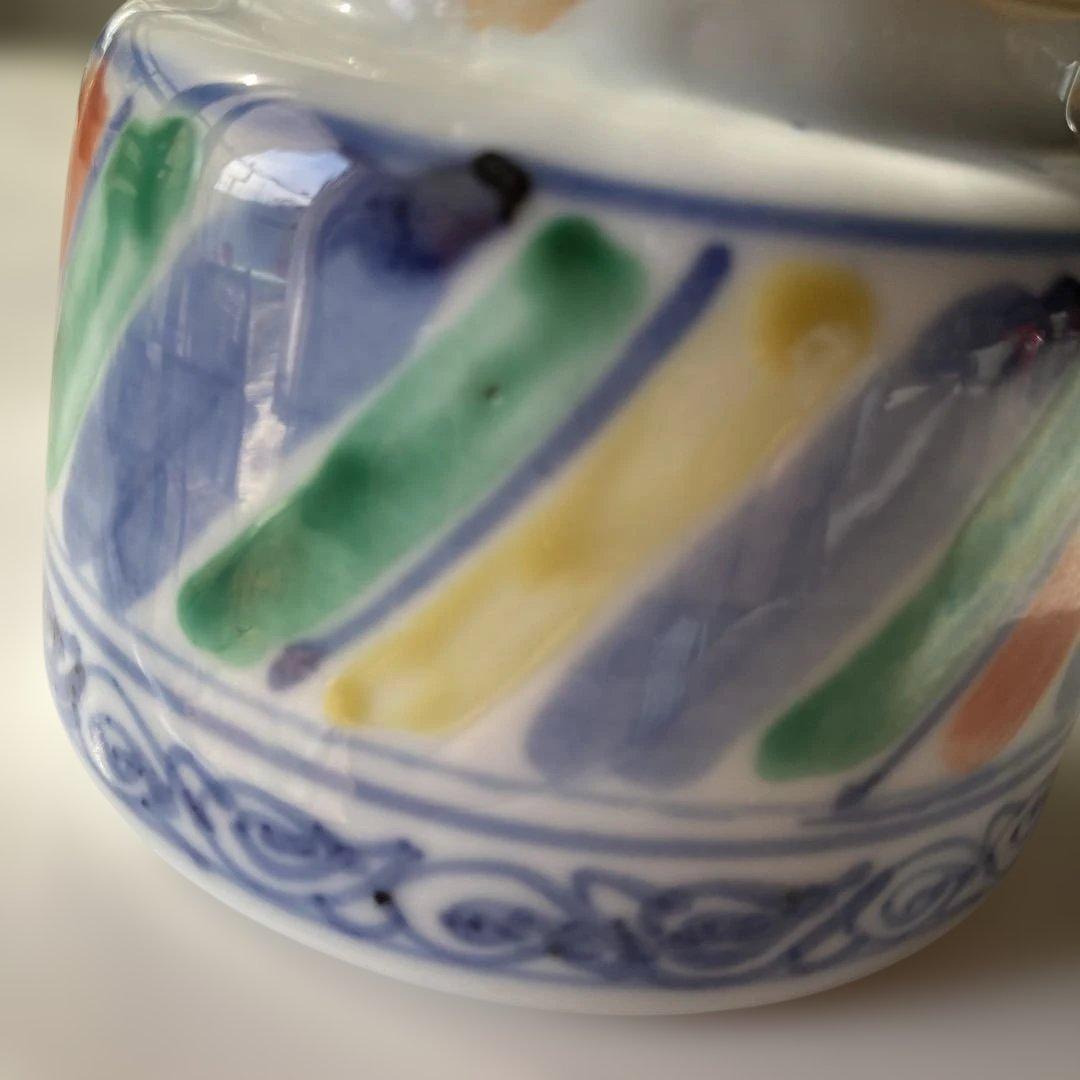 九谷焼　窯元　須田青華　手作り　昭和　5客揃い　（83）