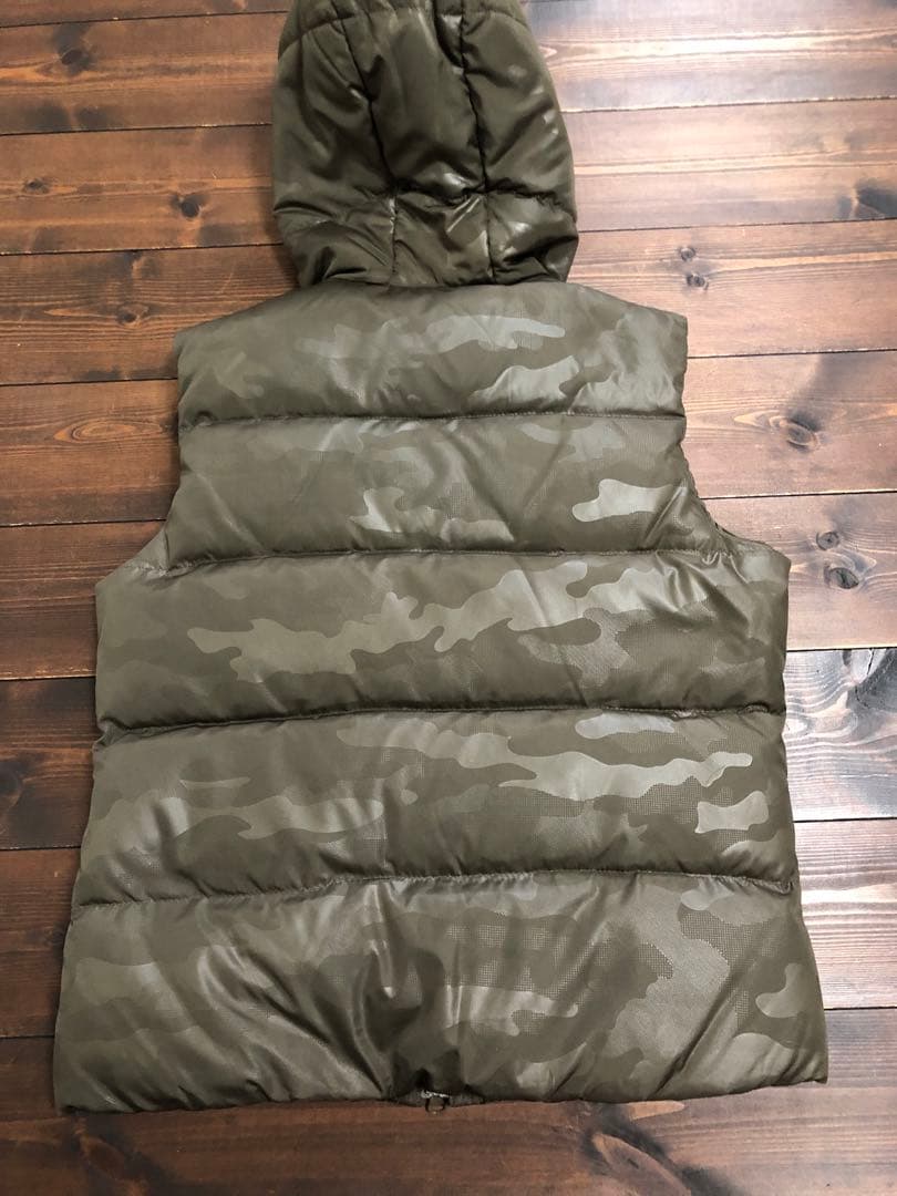 美品 ムータ マリン 迷彩柄 ダウンベスト M カモフラ MUTA カーキ
