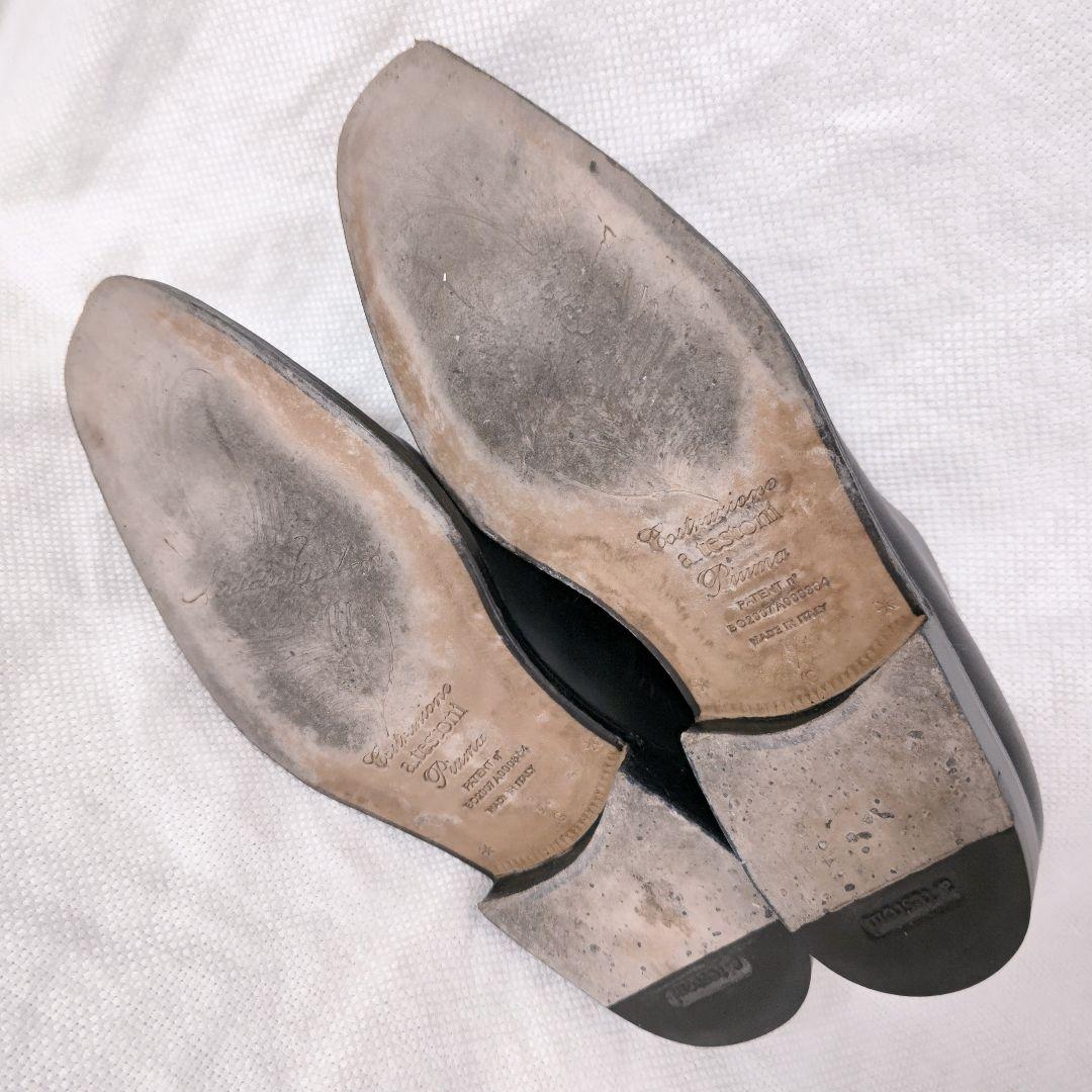 アメデオテストーニAMEDEO TESTONIドレスレザービジネスシューズ黒