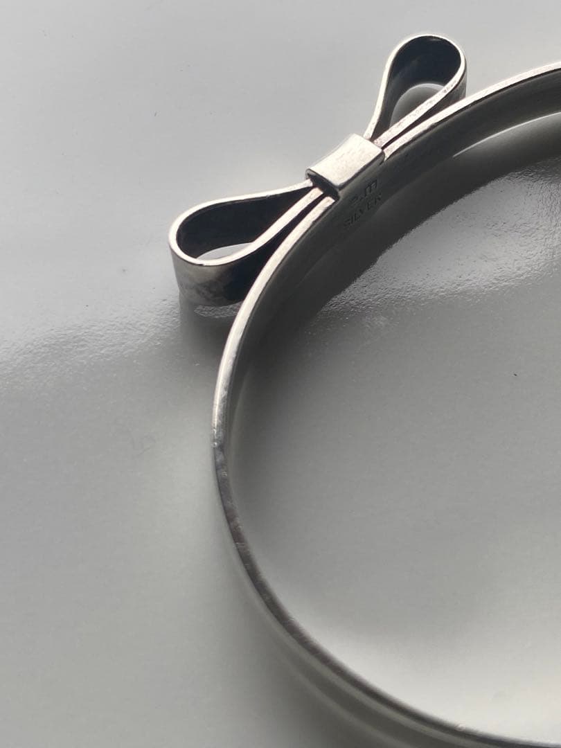 SILVER リボンバングル/バレエコア/レディース　em e.m.