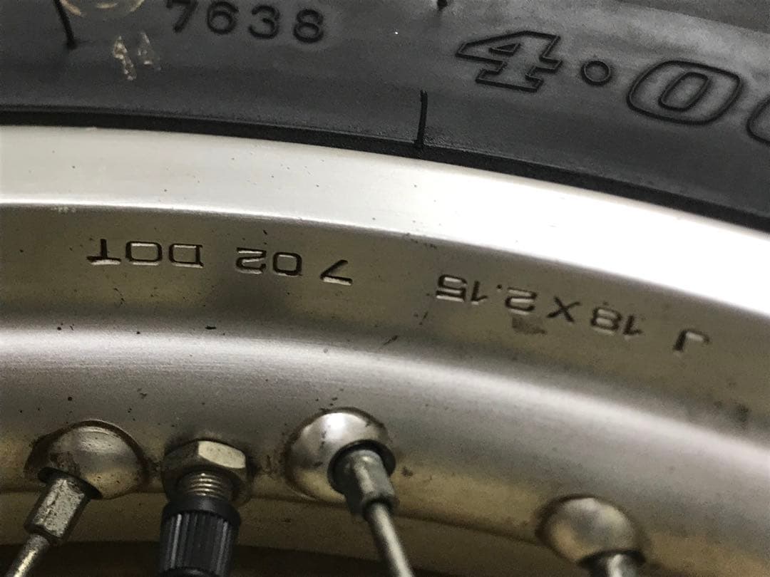 当時物/cb350f/アルミリム/リアホイール/cb400f/キャスト/ビート