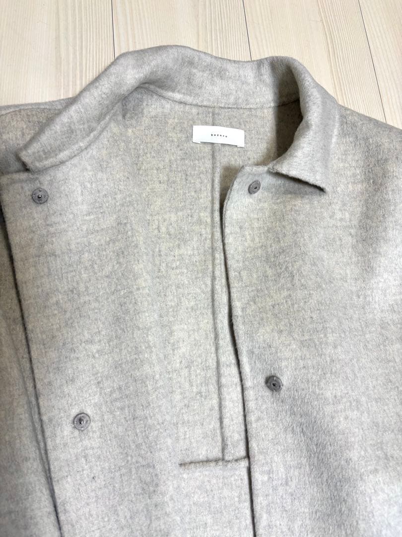 【美品】25AW ウールステンカラーショートコート