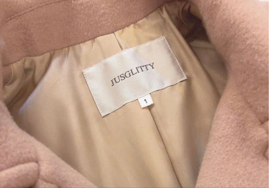 JUSGLITTY スタンダードPコート　キャメル　1