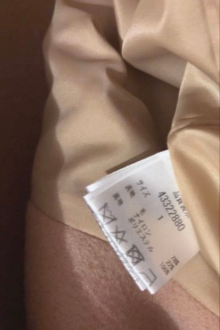 JUSGLITTY スタンダードPコート　キャメル　1