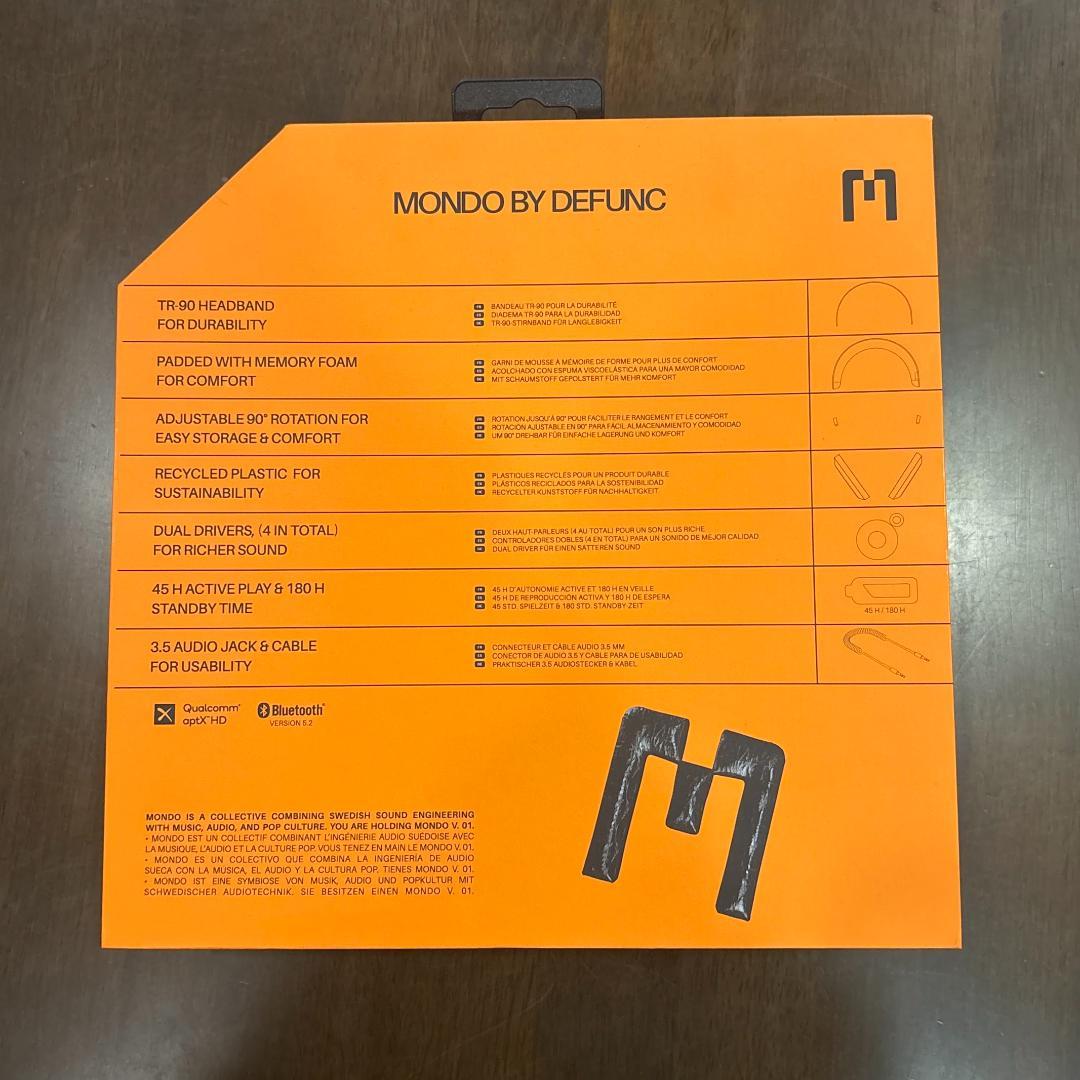 MONDO BY DEFUNC オーバーイヤー グレージュ