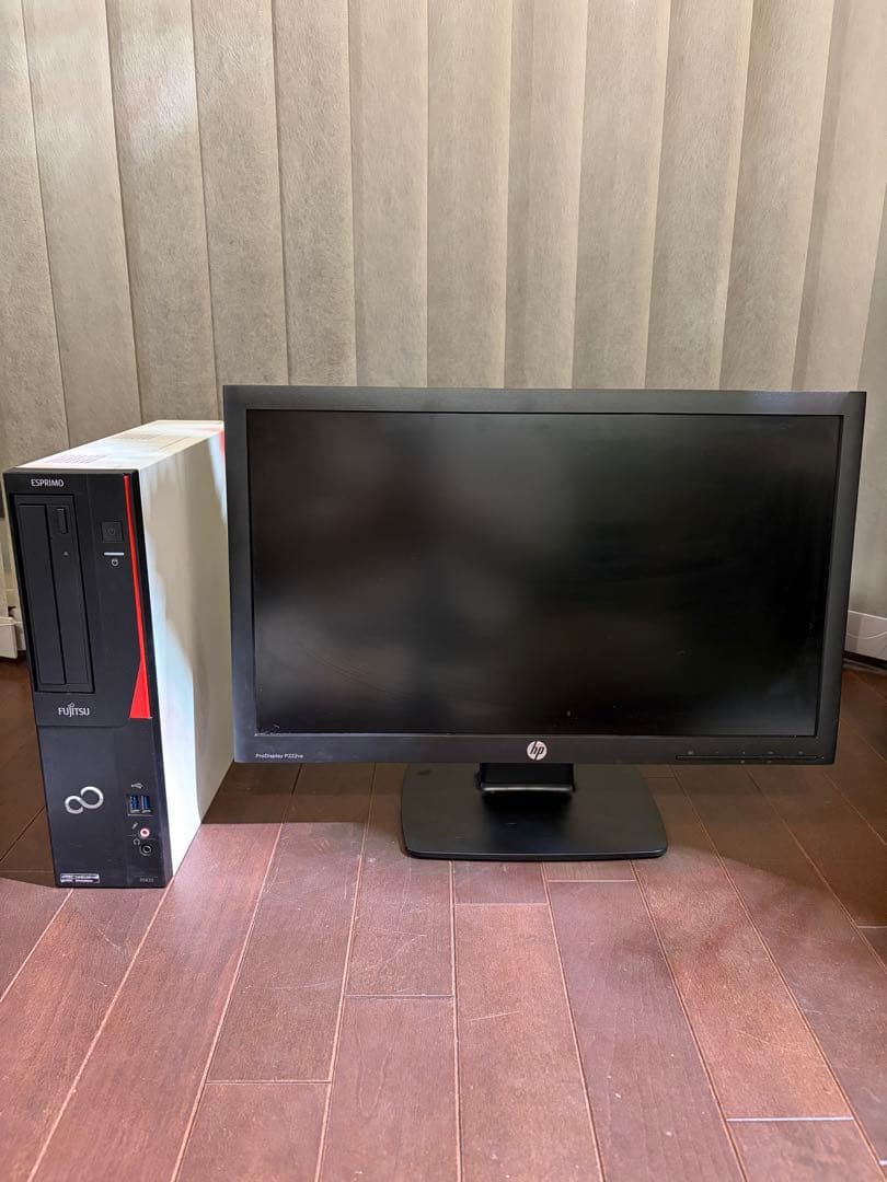 富士通 デスクトップPC ＋ 22型モニターセット