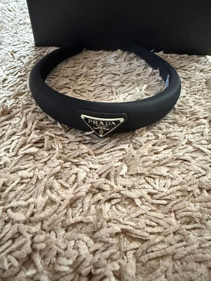 PRADA ヘアバンド F0002 NERO TU カチューシャ
