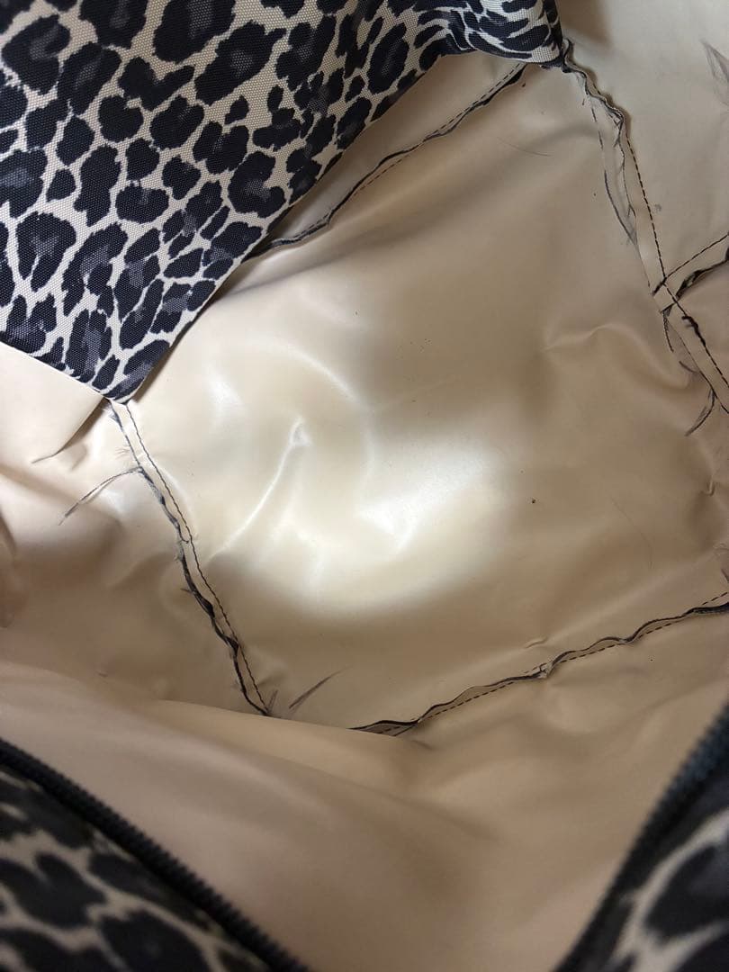 Herve Chapelier ヒョウ柄トートバッグ