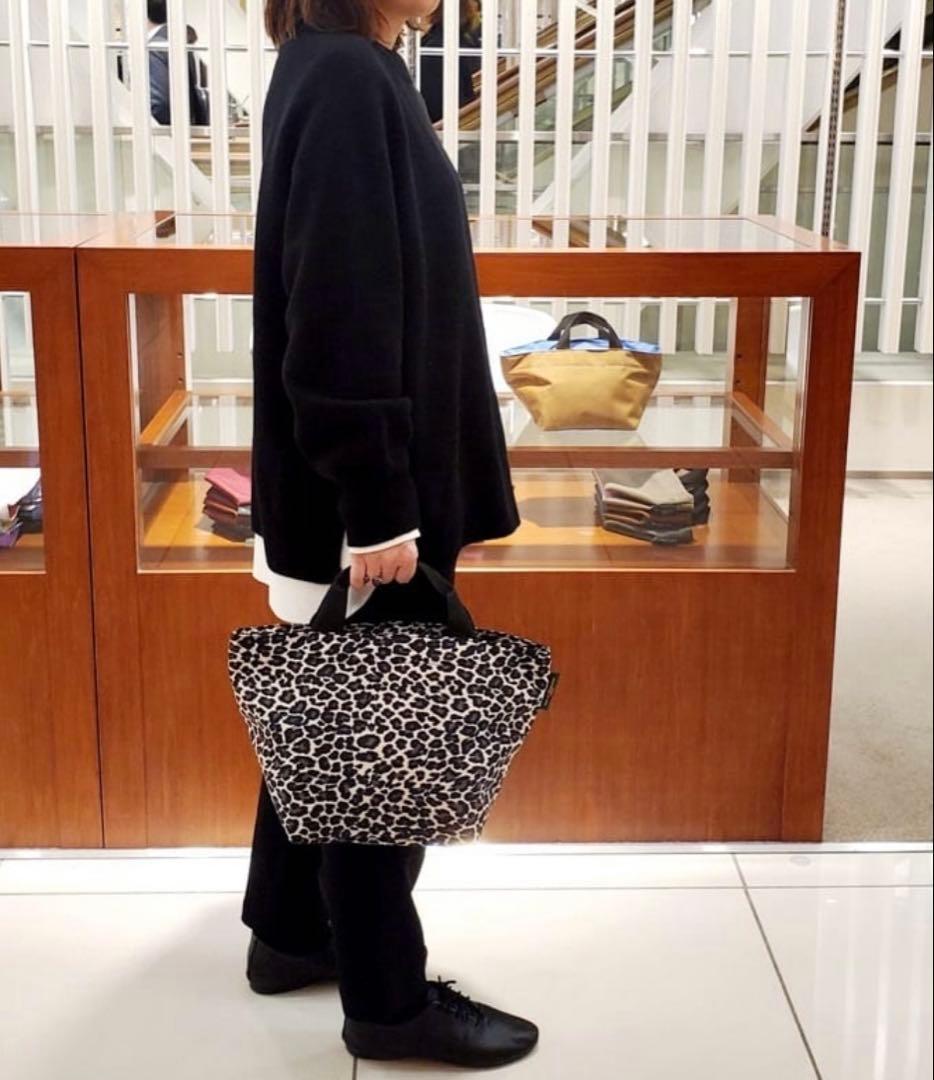 Herve Chapelier ヒョウ柄トートバッグ