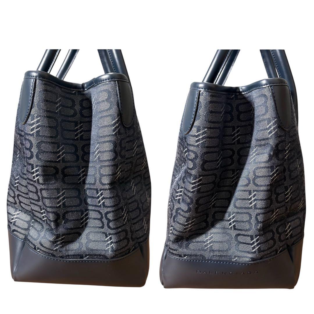未使用級✨BALENCIAGA BBロゴ総柄　トートバッグ A4収納可 男女兼用