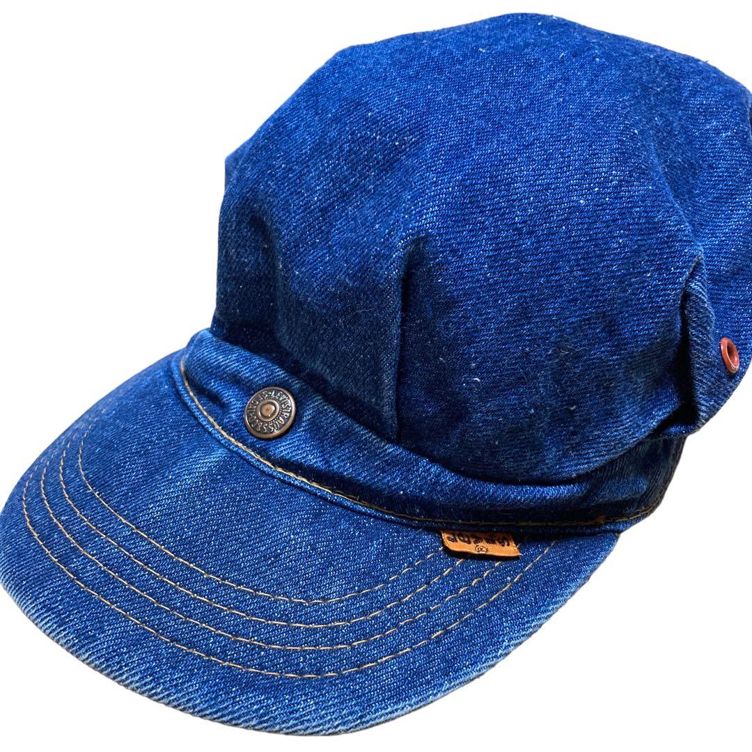 帽子 VINTAGE 70s Levi's denim hat orange tab