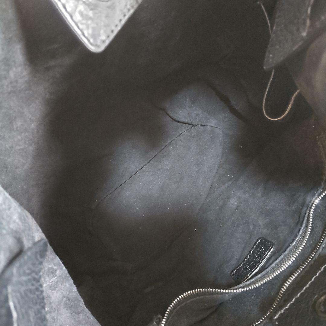 HIROFU ワンショルダー Hロゴ ブラック シボ革 ペットボトル収納可能